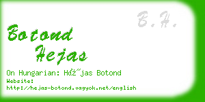 botond hejas business card